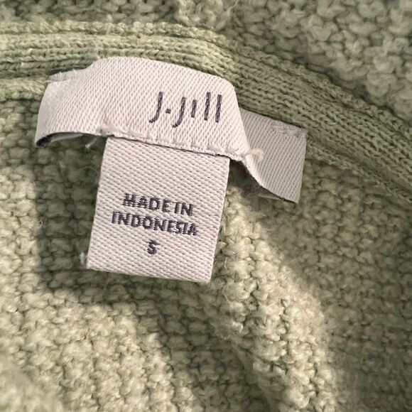 J. Jill size small super soft green hoodie - Picture 4 of 5